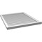 Ekena Millwork Vertical Surface Mount PVC Gable Vent w/ 2"W x 2"H , Brickmould Sill Frame, 32"W x 38"H GVPVE32X3803SN - alternate 3